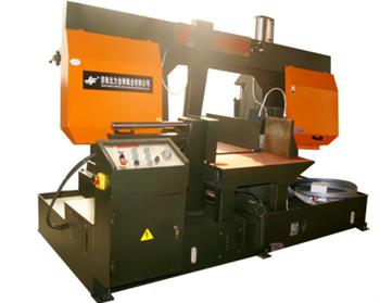 金萬鋒旋轉(zhuǎn)角度帶鋸床，多角度快速切割