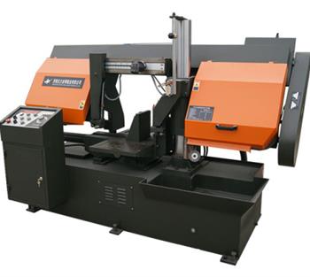 金萬鋒臥式帶鋸床，鋸切可靠、精度高