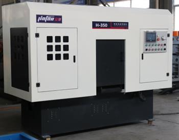 智能高速帶鋸床，試切效率高