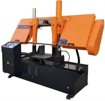 金萬鋒臥式帶鋸床，實現(xiàn)高質量鋸切效果